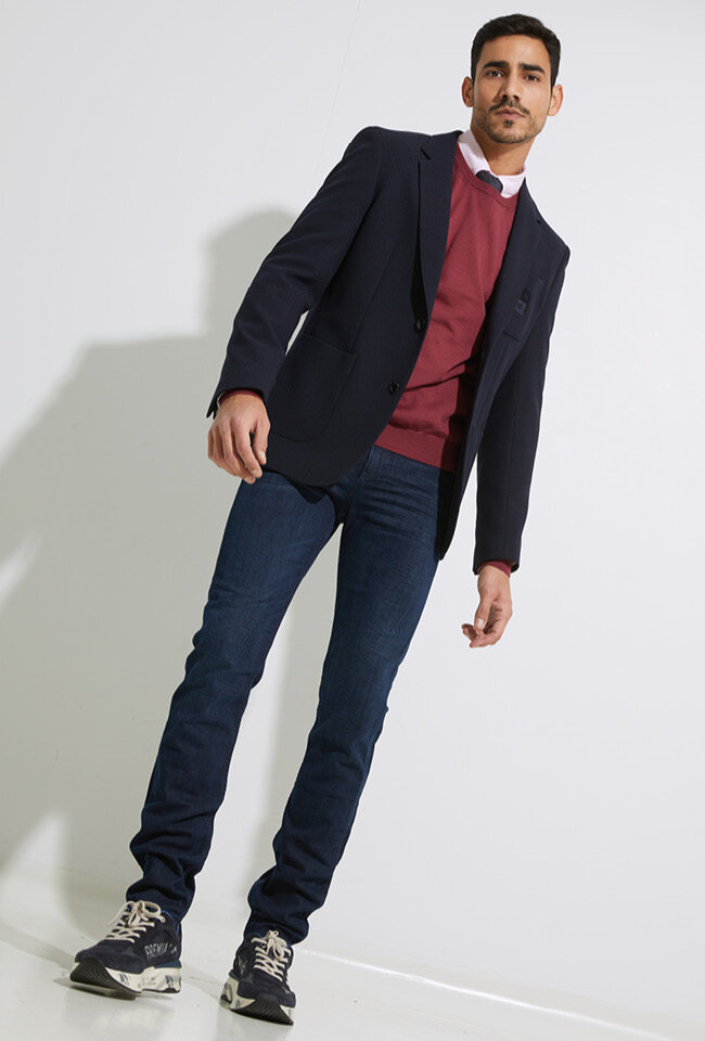 Donkerblauwe jeans Delaware Hugo Boss