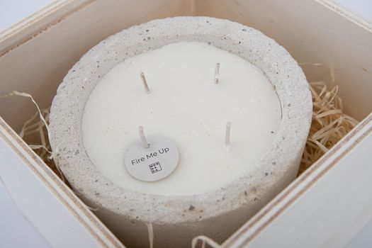 Outdoor- urban kaars small- Neutral (ecru ) Mon Dada Deco 3