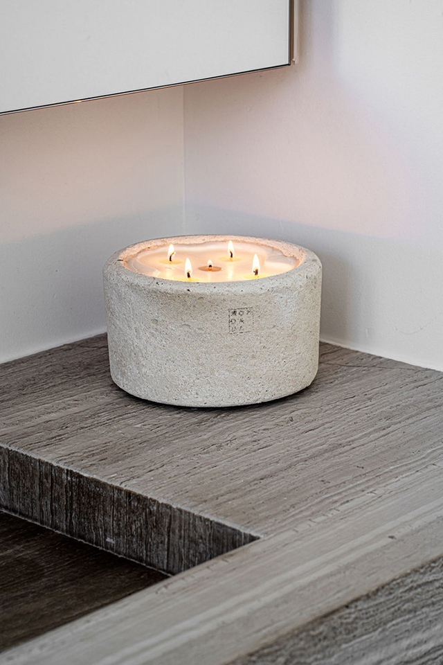 Indoor urban candle medium grijs - Fire me up Mon Dada Deco 3