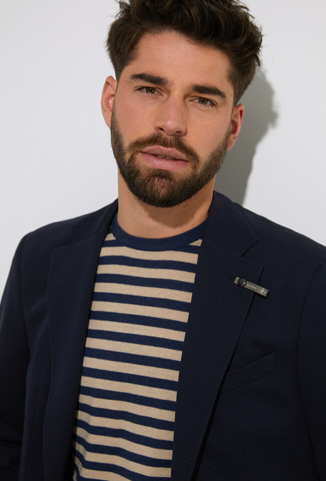 Donkerblauwe blazer Baldessarini