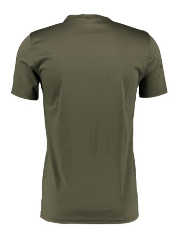 Kaki kleuirge t-shirt met ronde hals Mos Mosh 