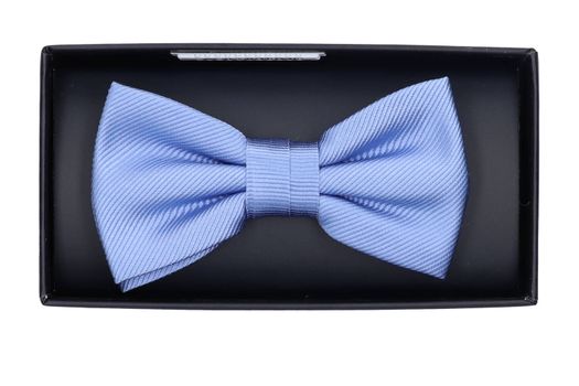 Blauwe zijde vlinderdas Profuomo