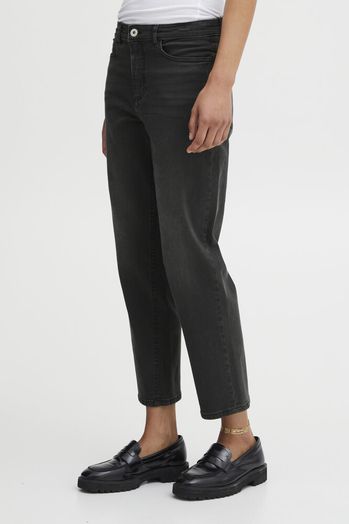 Grijze straight jeans Ichi