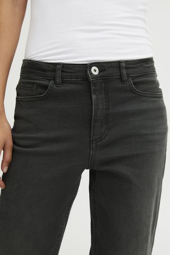 Grijze straight jeans Ichi