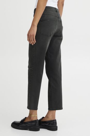 Grijze straight jeans Ichi