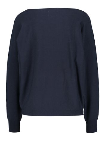 Blauwe trui met ronde hals NU DAYA Numph