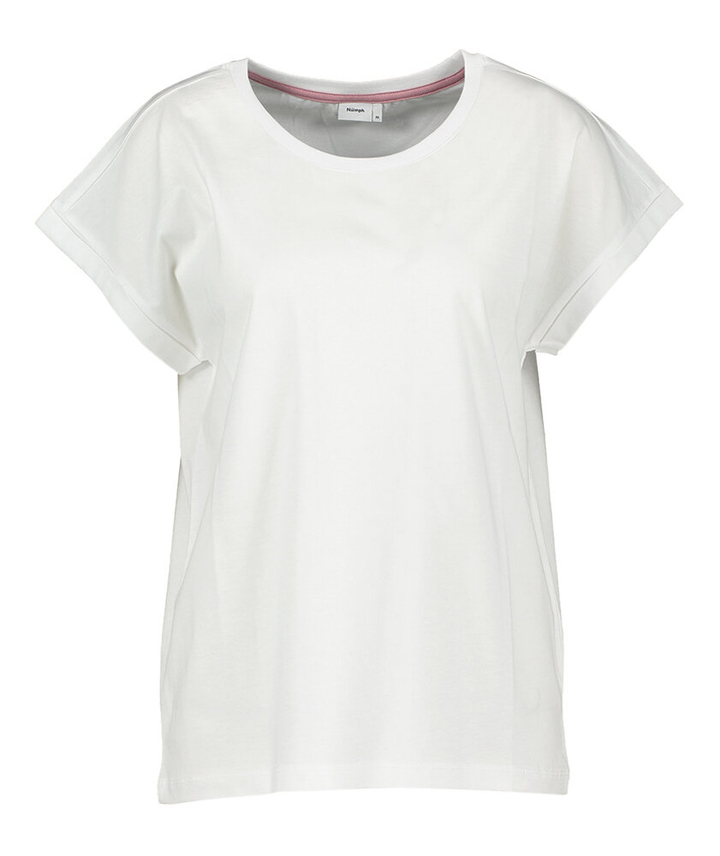 Witte effen t-shirt Beverly Numph