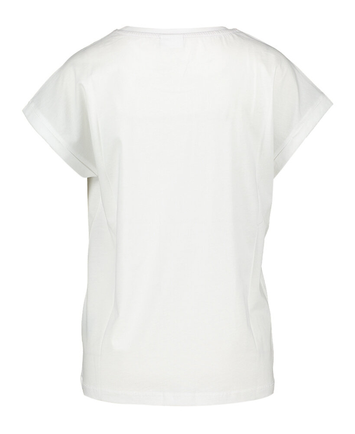 Witte effen t-shirt Beverly Numph