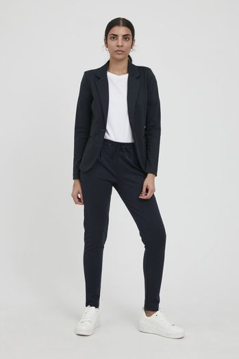 Blauwe blazer met knoop Ichi 