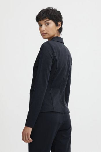 Blauwe blazer met knoop Ichi 