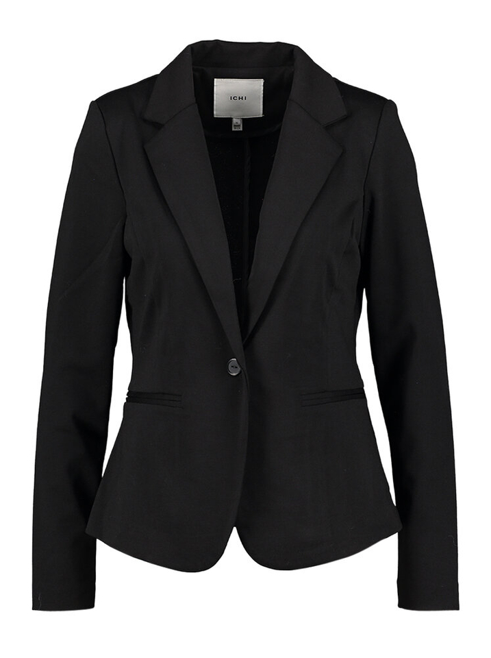 Zwarte blazer met knoop Ichi