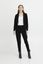 Zwarte blazer met knoop Ichi