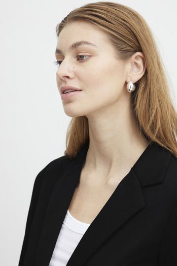 Zwarte blazer met knoop Ichi 