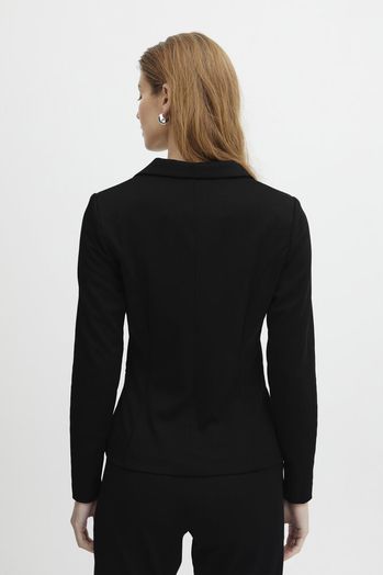 Zwarte blazer met knoop Ichi 