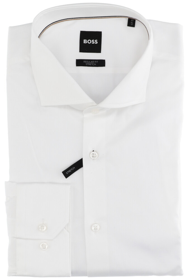 Wit hemd regular fit Joe met lange Hugo Boss