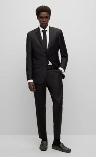 Wit hemd regular fit Joe met lange Hugo Boss