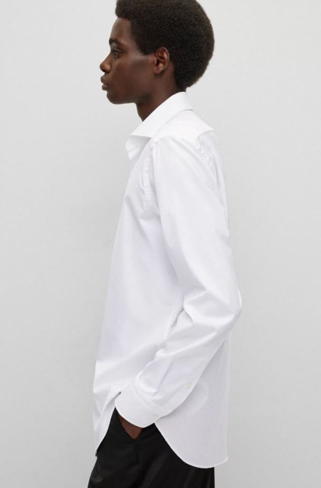 Wit hemd regular fit Joe met lange Hugo Boss
