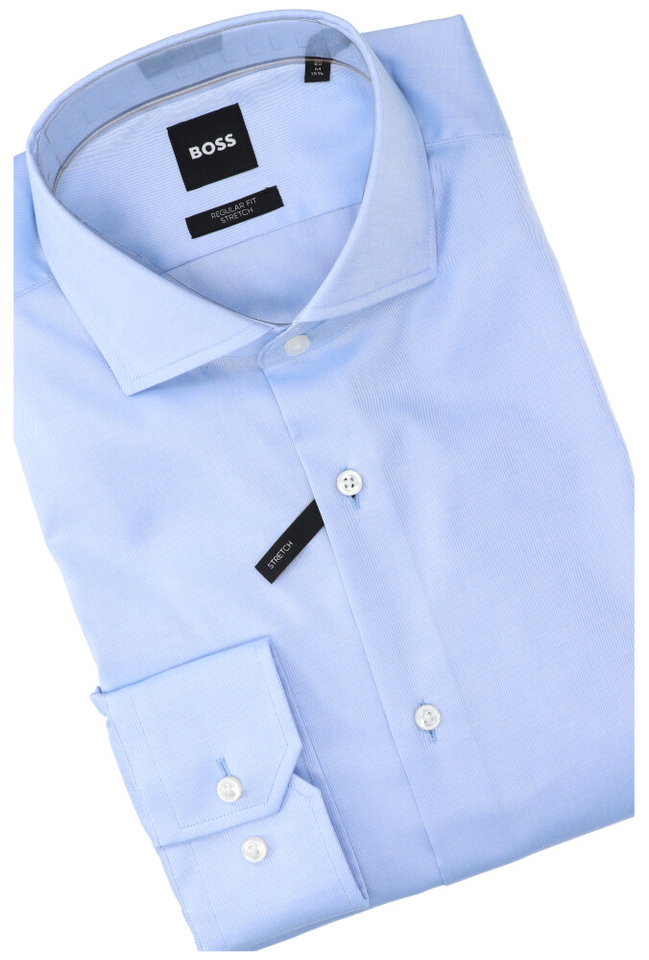 Blauw hemd Slim fit met lange mouwen Boss