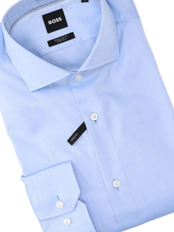 Blauw hemd Slim fit met lange mouwen Boss