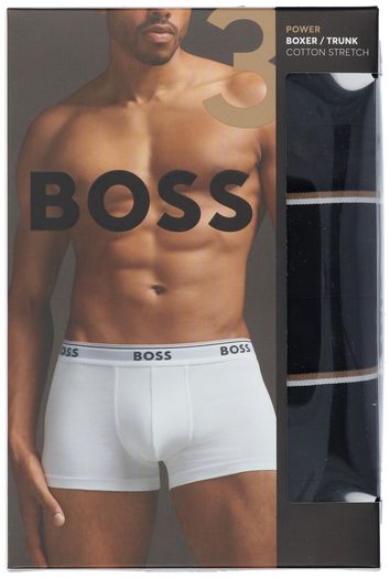Zwarte 3-pack boxershorts Hugo Boss 