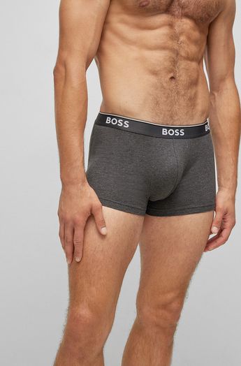 Drie-pak boxershorts in grijstinten Hugo Boss