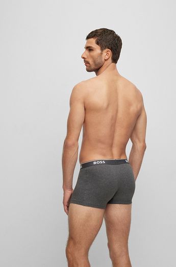 Drie-pak boxershorts in grijstinten Hugo Boss