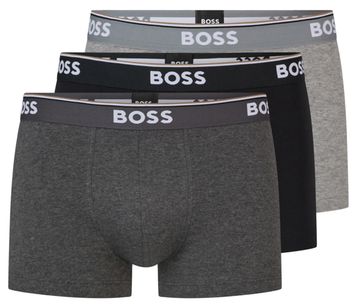Drie-pak boxershorts in grijstinten Hugo Boss