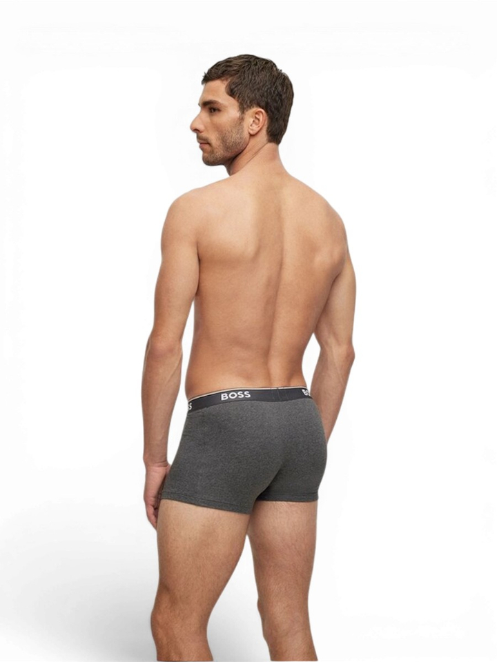 Drie-pak boxershorts in grijstinten Hugo Boss