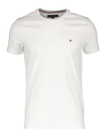 Witte t-shirt met geborduurd logo CORE STRETCH Tommy Hilfiger