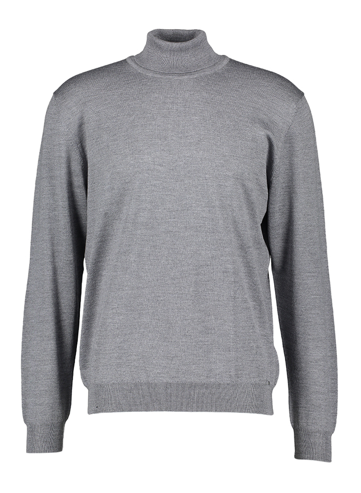 Grijze trui met rolkraag Olymp 