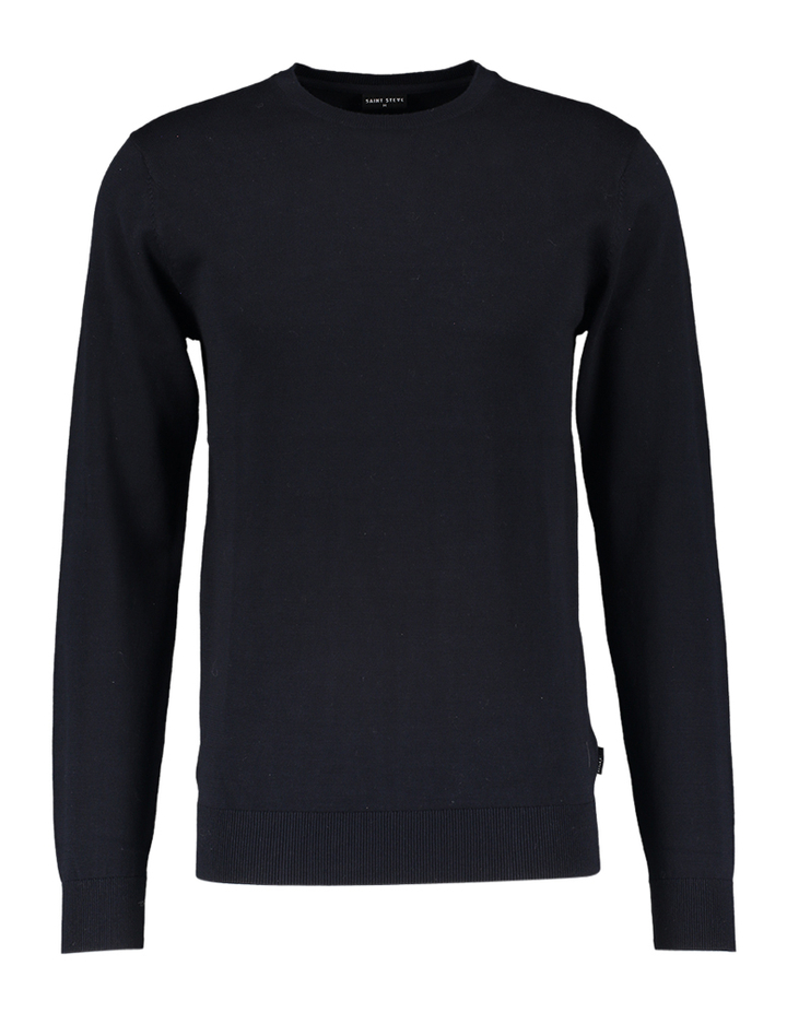Donkerblauwe katoenen trui Bart Saint Steve