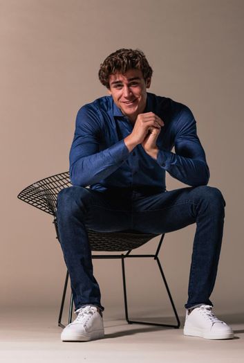 Blauwe slim fit jeans Atno Atelier Noterman