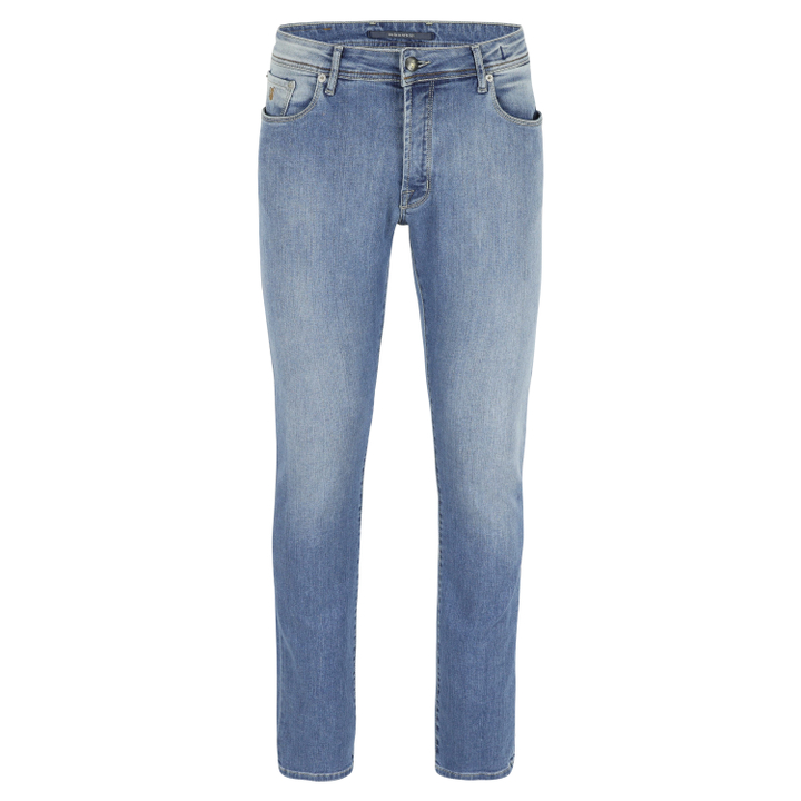 Lichtkleurige slim fit jeansbroek Atelier Noterman