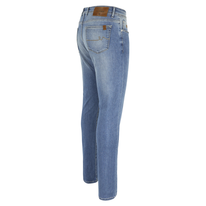 Lichtkleurige slim fit jeansbroek Atelier Noterman