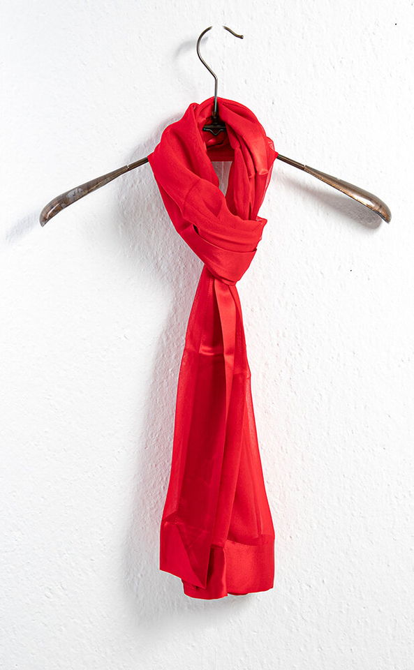 Rode fijne sjaal L'Immagine