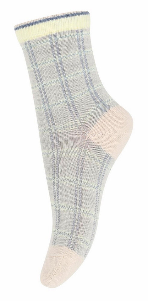 Beige sokken met ruitmotief MP Denmark 
