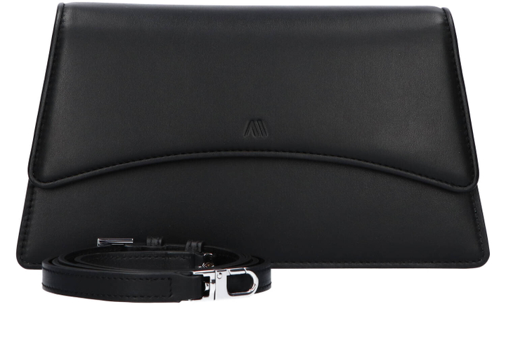 Mini Arch - zwart handtas in nappaleer Kaai 