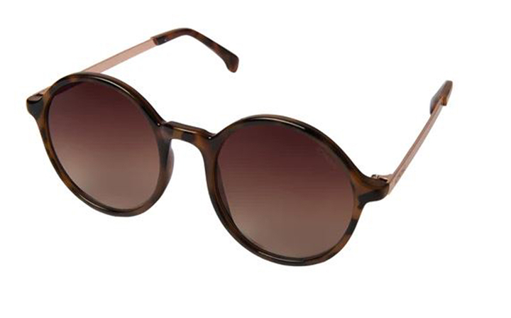 Madison Metal Tortoise Rose Gold zonnebril Komono 