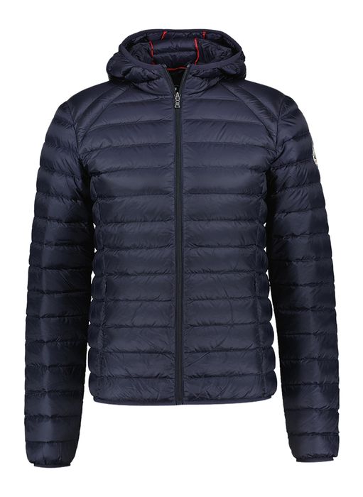 Donkerblauwe jas met kap Jott