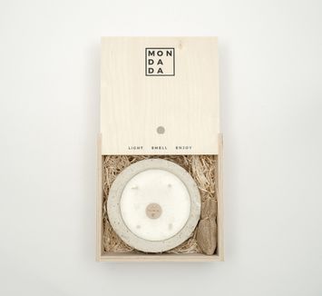 Indoor urban candle small ecru-Down to earth  Mon Dada Deco 3