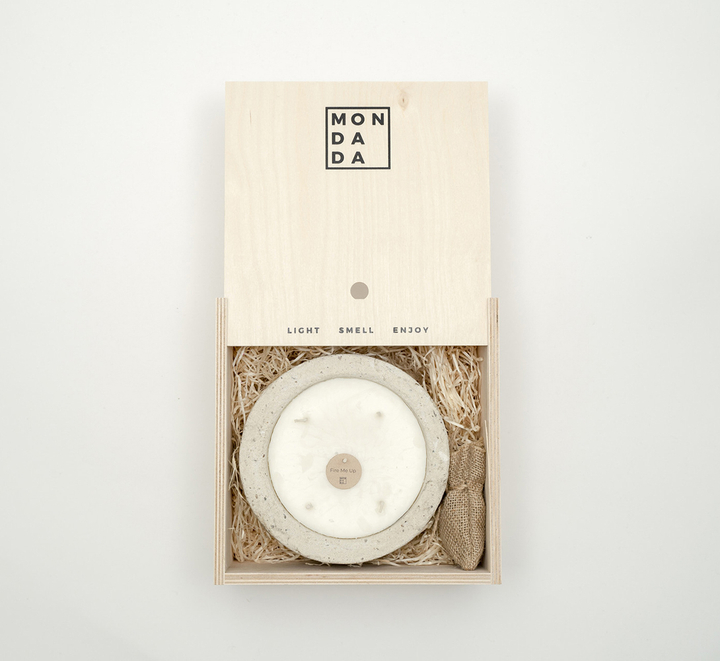 Indoor urban candle small ecru-Down to earth  Mon Dada Deco 3