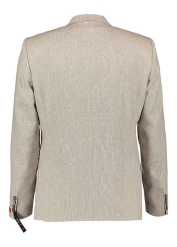 Zandkleurige blazer met structuur Rod Digel