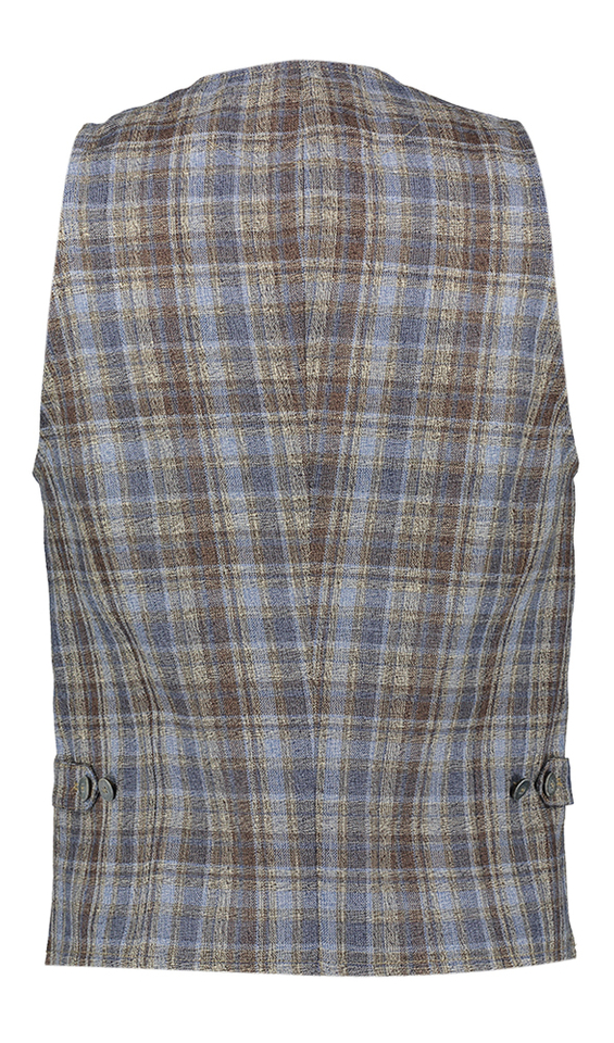 Lucien linnen ondervestje geruit Digel