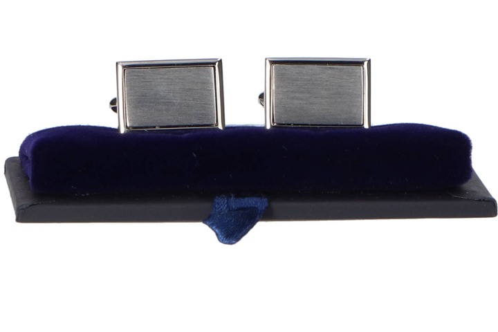 Zilverkleurige manchetteknopen met zilveren detail Profuomo Michaelis