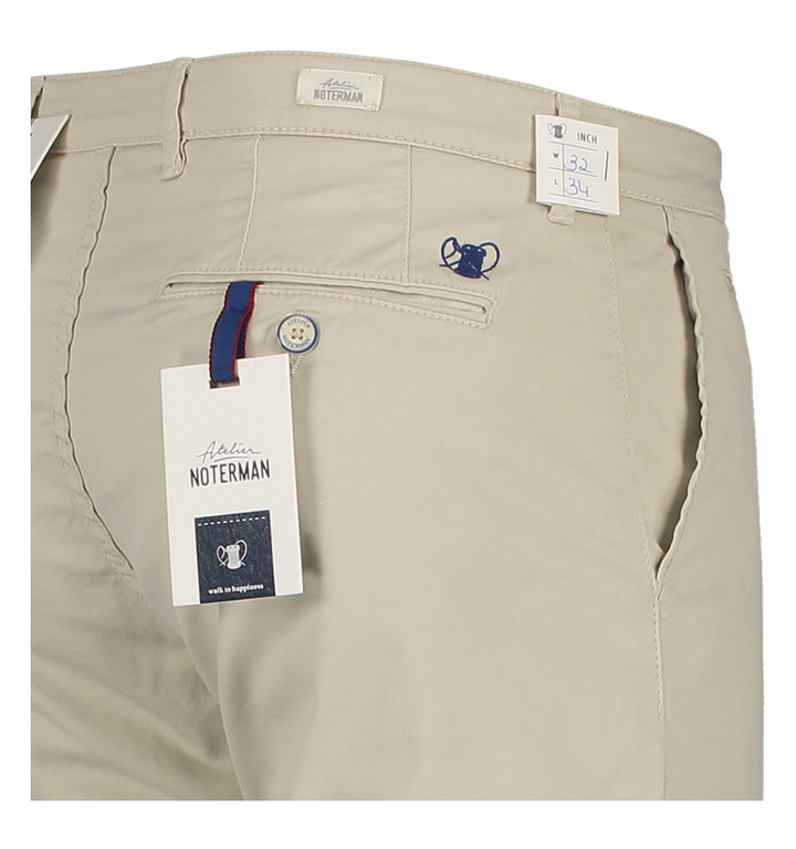 Beige slim fit broek Atelier Noterman