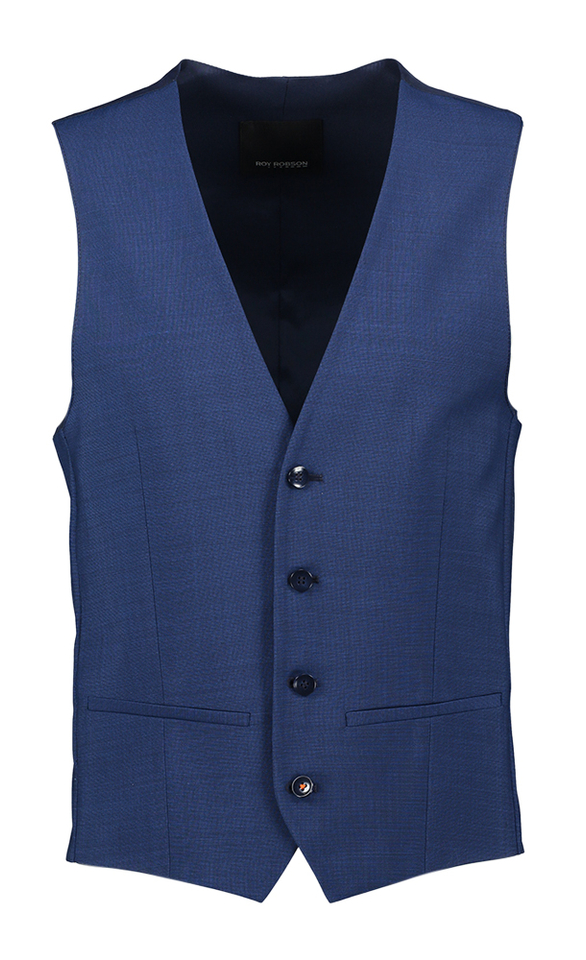 Blauwe gilet met knopen Roy robson