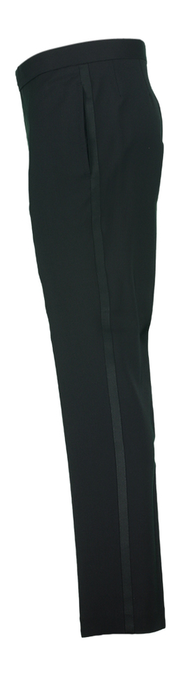 Zwarte kostuumbroek met streep op zijkant Wilvorst
