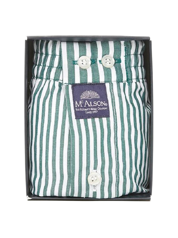 Groen gestreepte boxershort Mc Alson