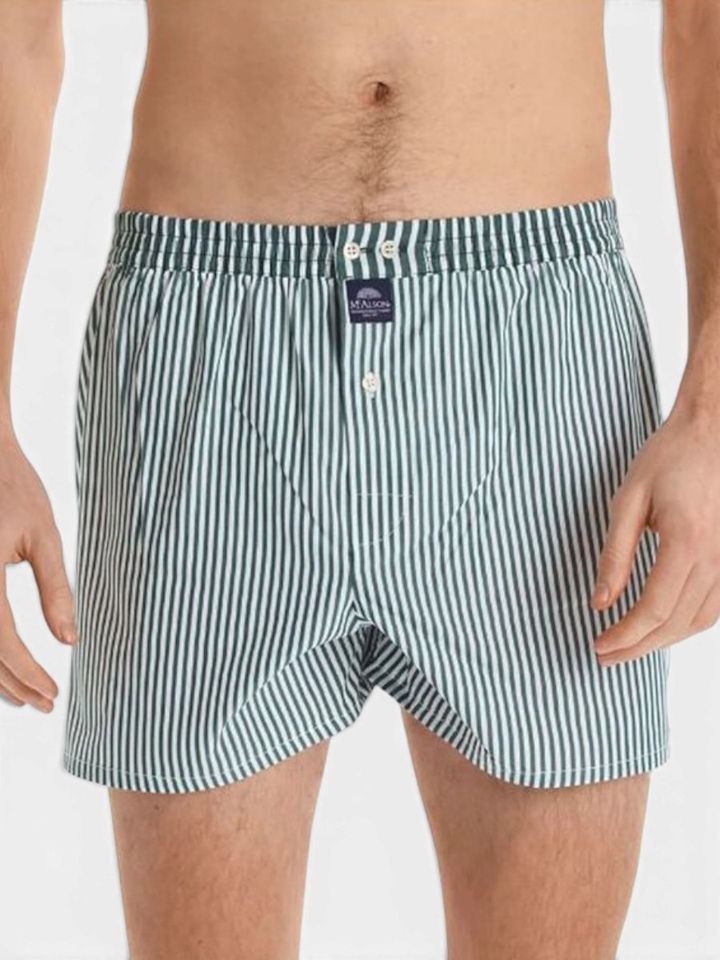 Groen gestreepte boxershort Mc Alson