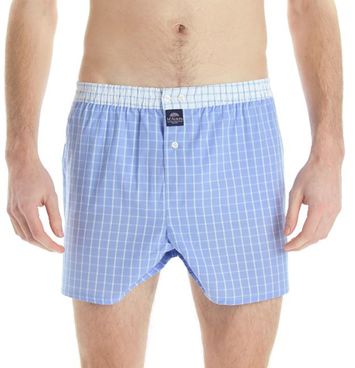 Checkered baby blauwe geruite boxershort Mc Alson 